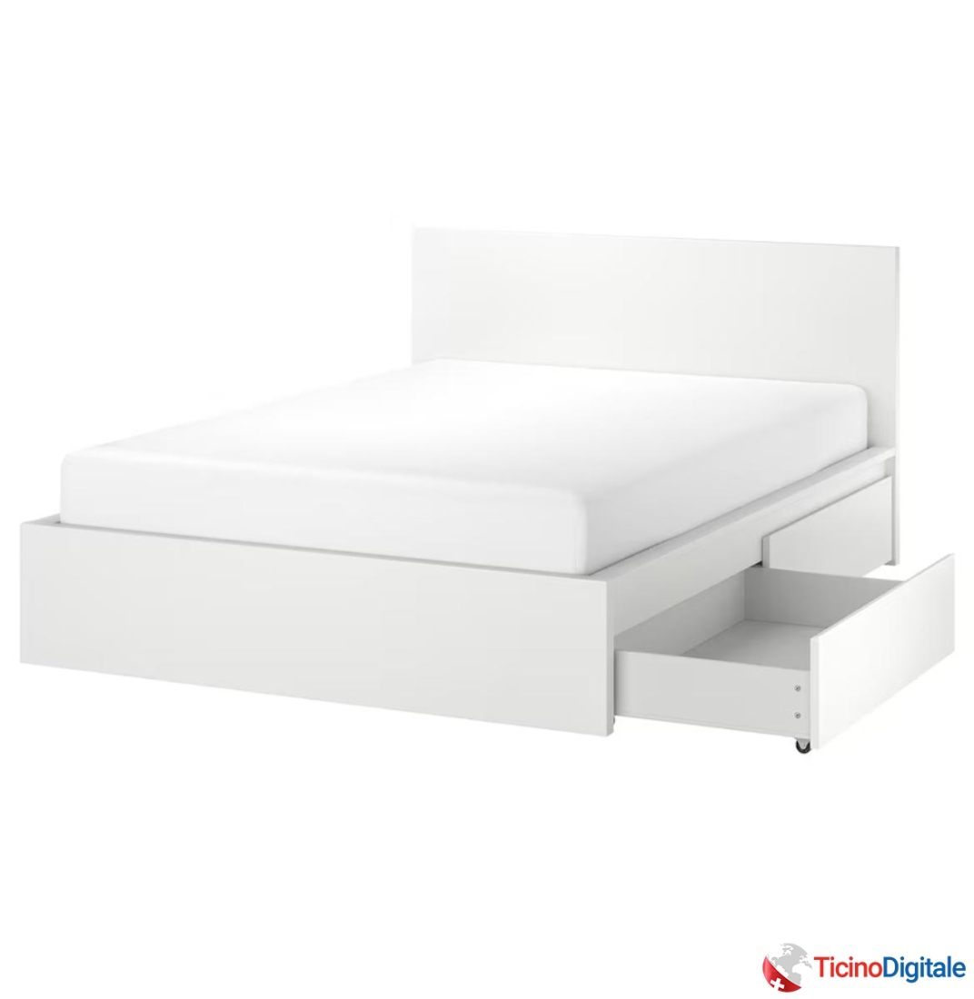 Vendo letto IKEA MALM con 4 cassetti - Buono stato