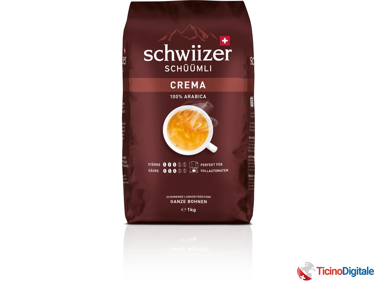 Caffè in grani da 1kg della SCHWIIZER